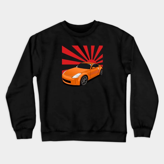 skyline jdm drifting Crewneck Sweatshirt by masjestudio